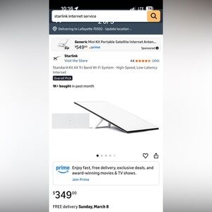 White Satellite Internet Antenna